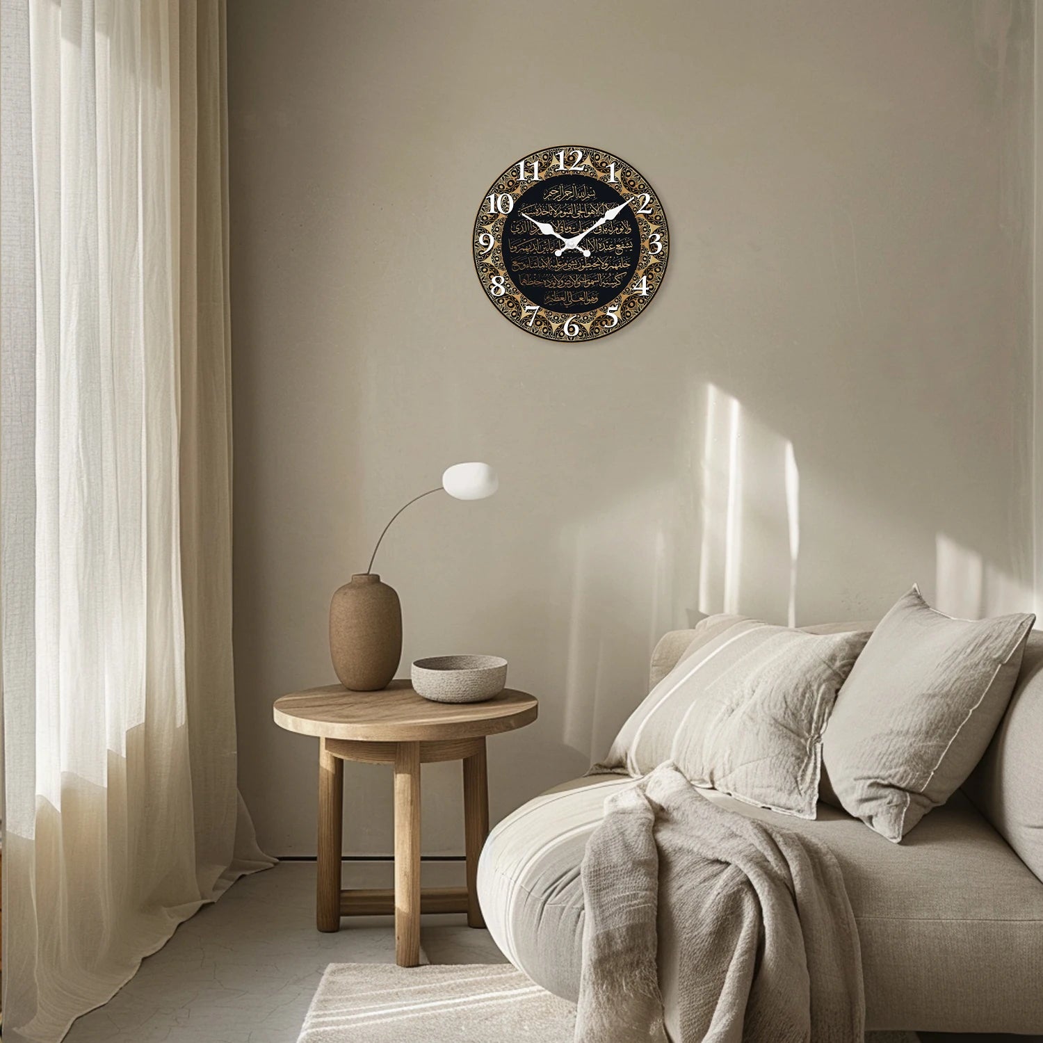 Beautiful Islamic Arabic Clock For Homes