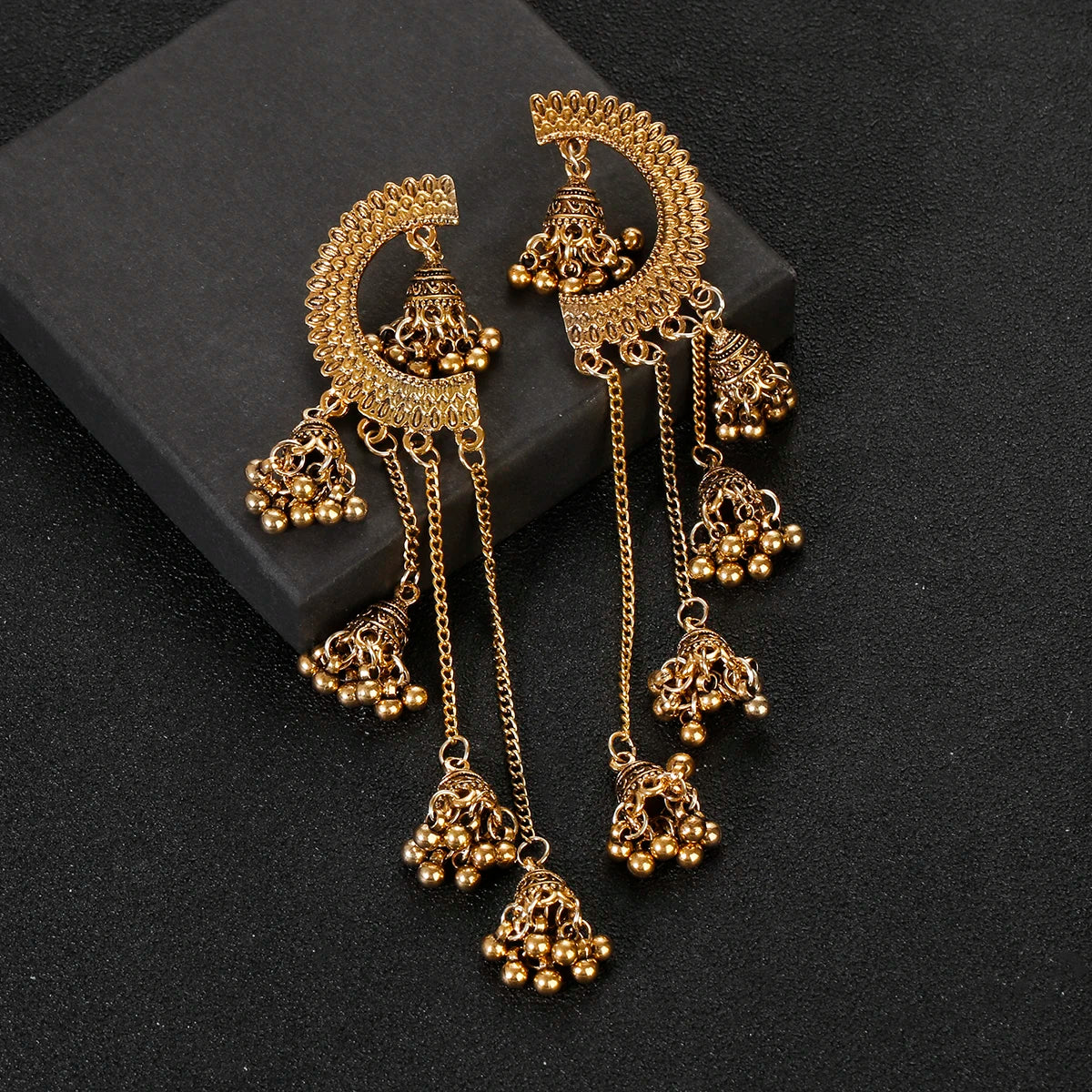 Afghan and Indian Long Tassel Earrings For Women