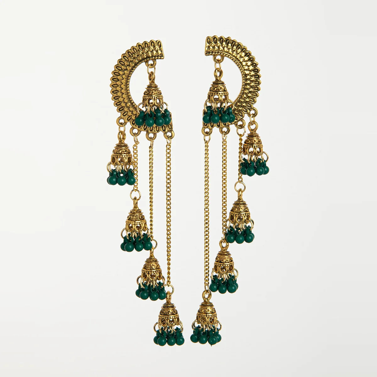 Afghan and Indian Long Tassel Earrings For Women