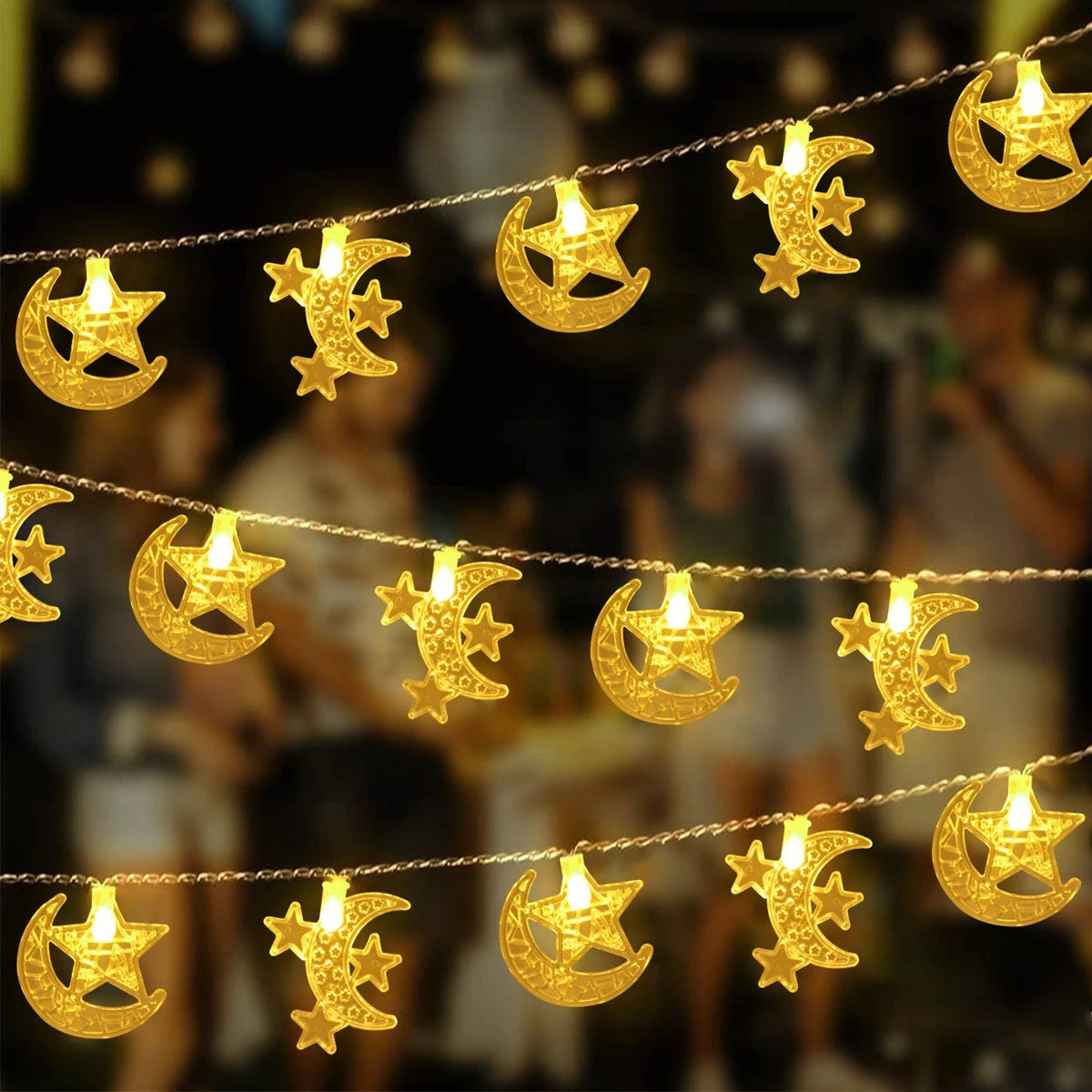 Eid and Ramadan Mubarak Light String Decorations