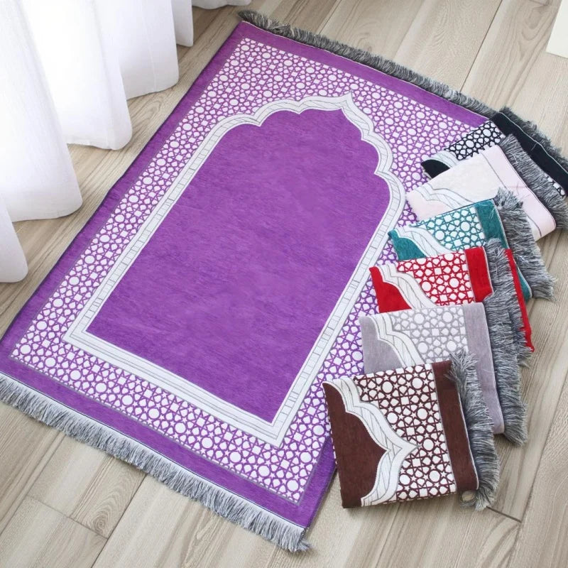 Colorful Islamic Prayer Mats for Kids and Adults