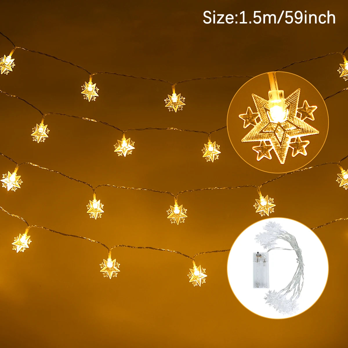 Eid and Ramadan Mubarak Light String Decorations