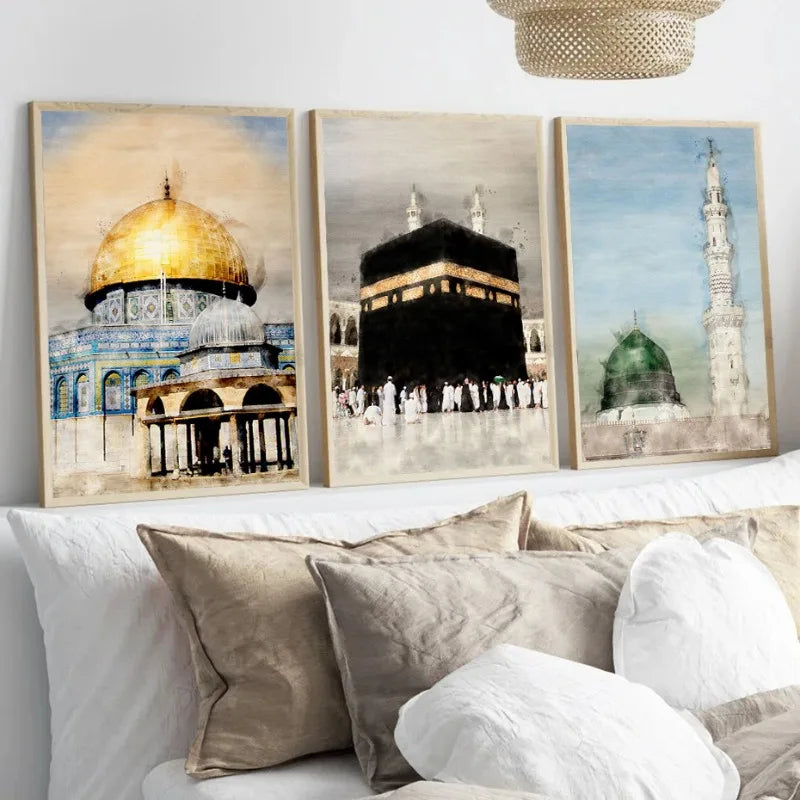 Kaaba Wall Canvas Painting