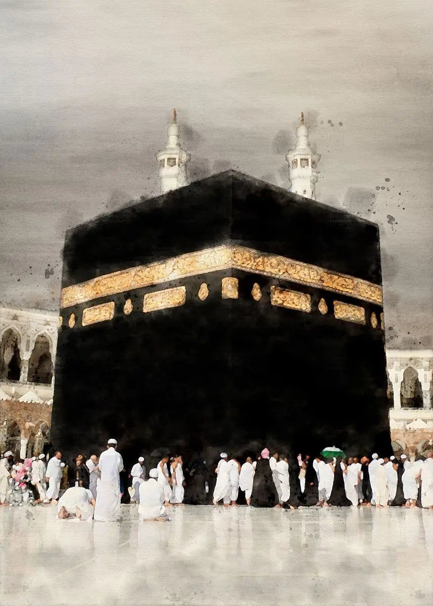 Kaaba Wall Canvas Painting