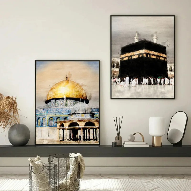 Kaaba Wall Canvas Painting