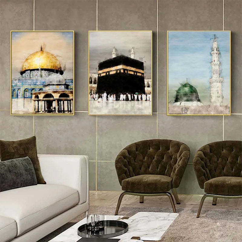 Kaaba Wall Canvas Painting