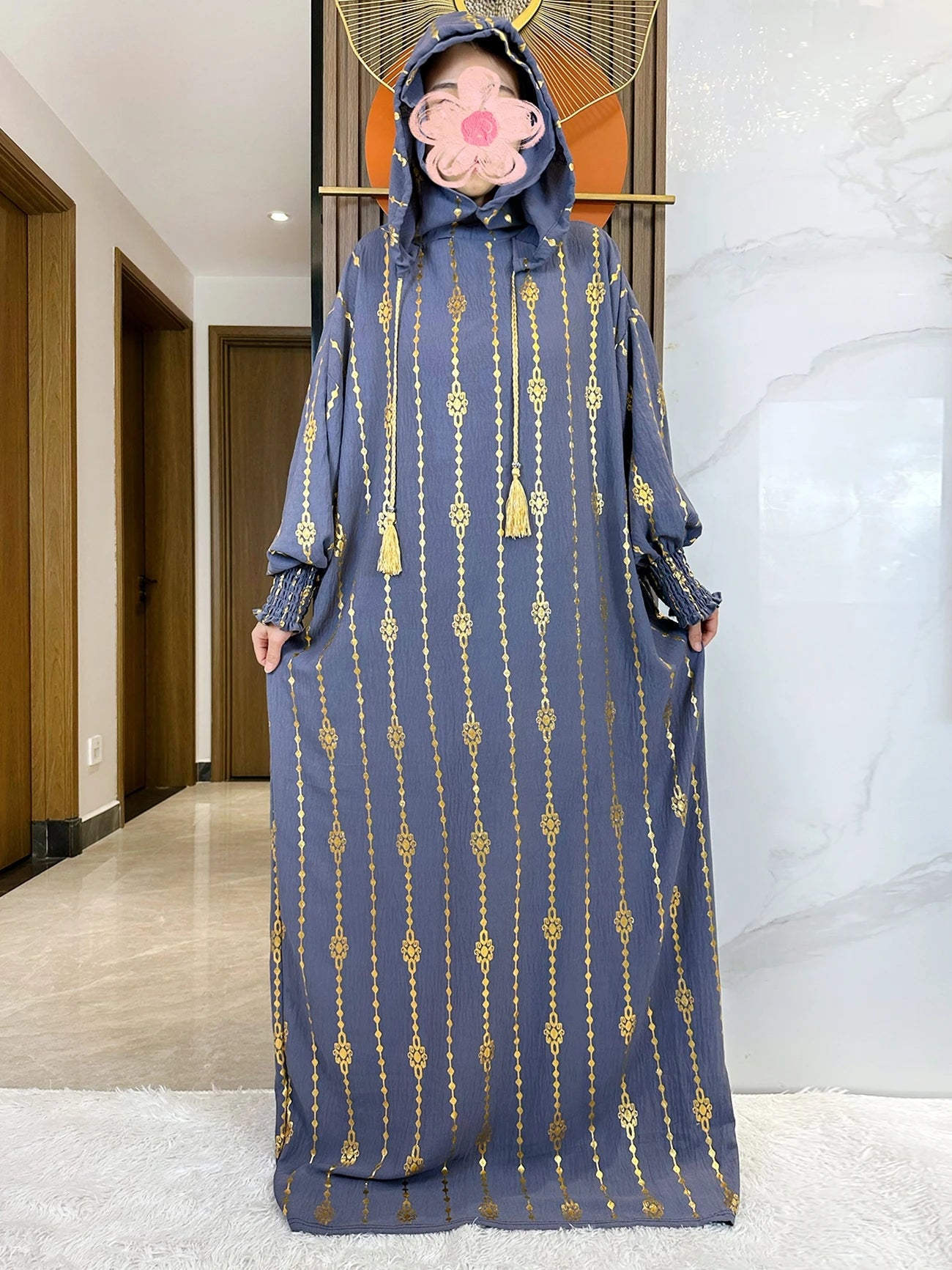 Women's Abaya With Special Design and Ropes
