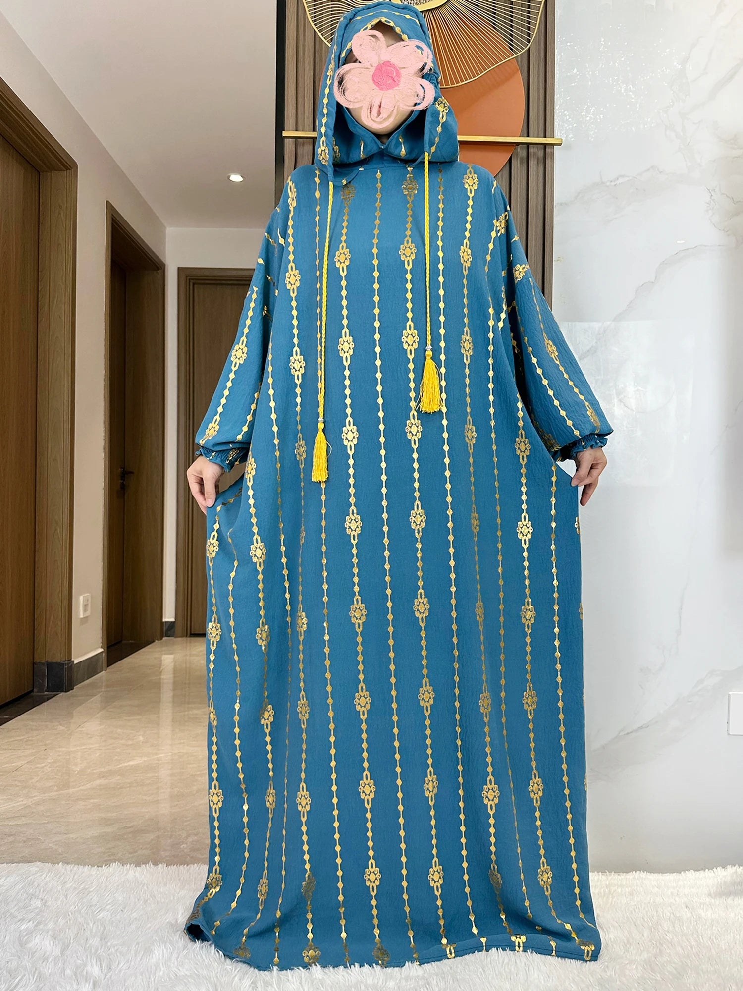 Women's Abaya With Special Design and Ropes