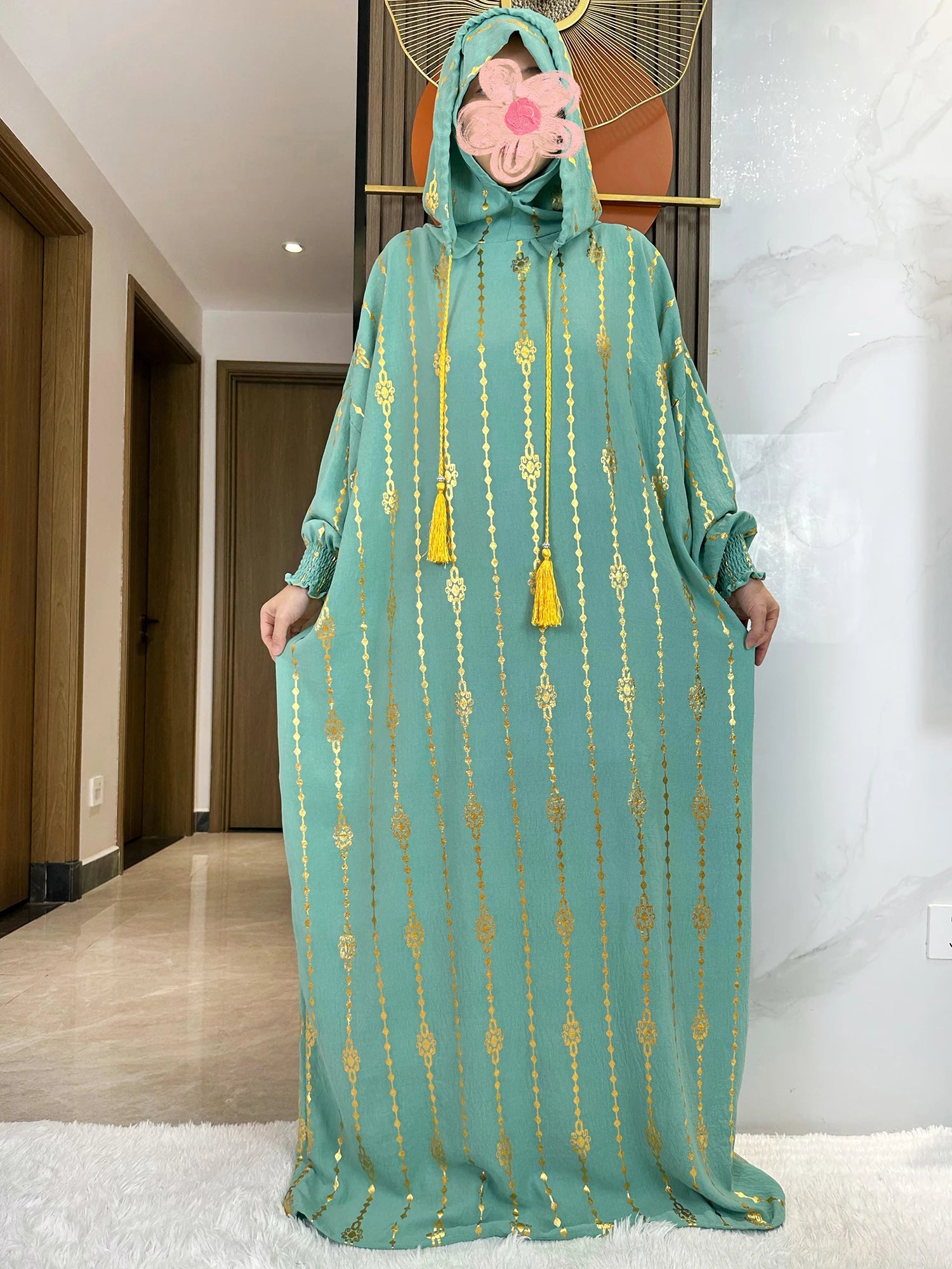 Women's Abaya With Special Design and Ropes